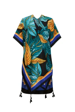 James Lakeland Leaf Print Kaftan