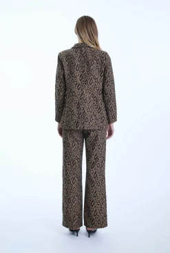 James Lakeland Leopard Print Detail Blazer
