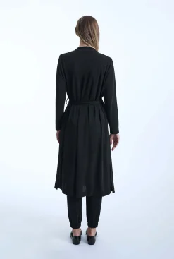 James Lakeland Long Black Jersey Cardigan