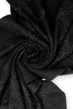 James Lakeland Mandala Black Scarf