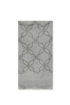 James Lakeland Mandala Pale Grey Scarf