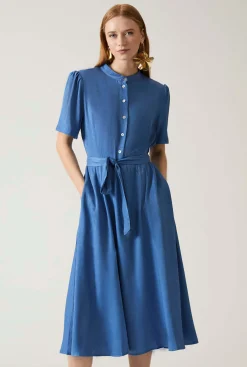 James Lakeland Midi Blue Day Dress