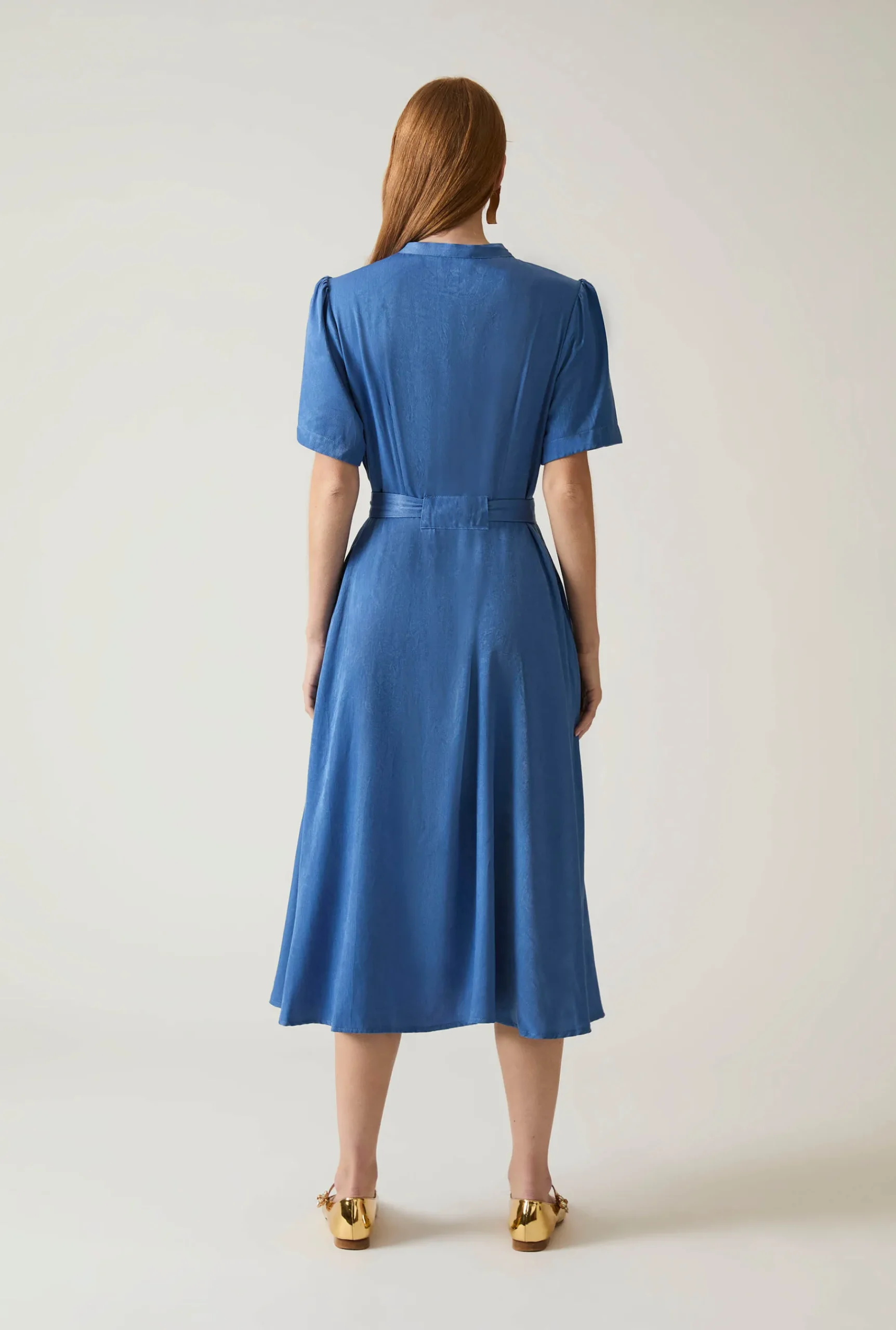James Lakeland Midi Blue Day Dress