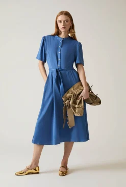 James Lakeland Midi Blue Day Dress