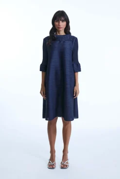 James Lakeland Navy Embellished Dress