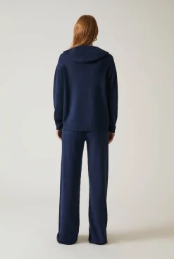 James Lakeland Navy Knitted Trousers