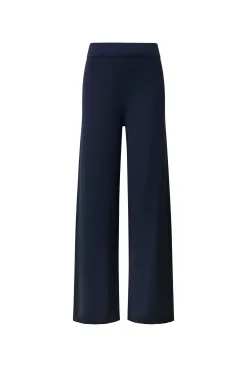 James Lakeland Navy Knitted Trousers