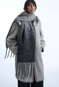 James Lakeland Ombre Black Scarf