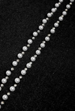 James Lakeland Pearl Black Scarf