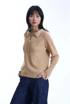 James Lakeland Pearl Camel Jumper