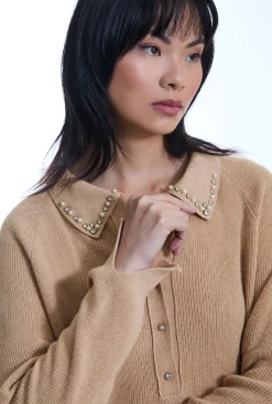 James Lakeland Pearl Camel Jumper
