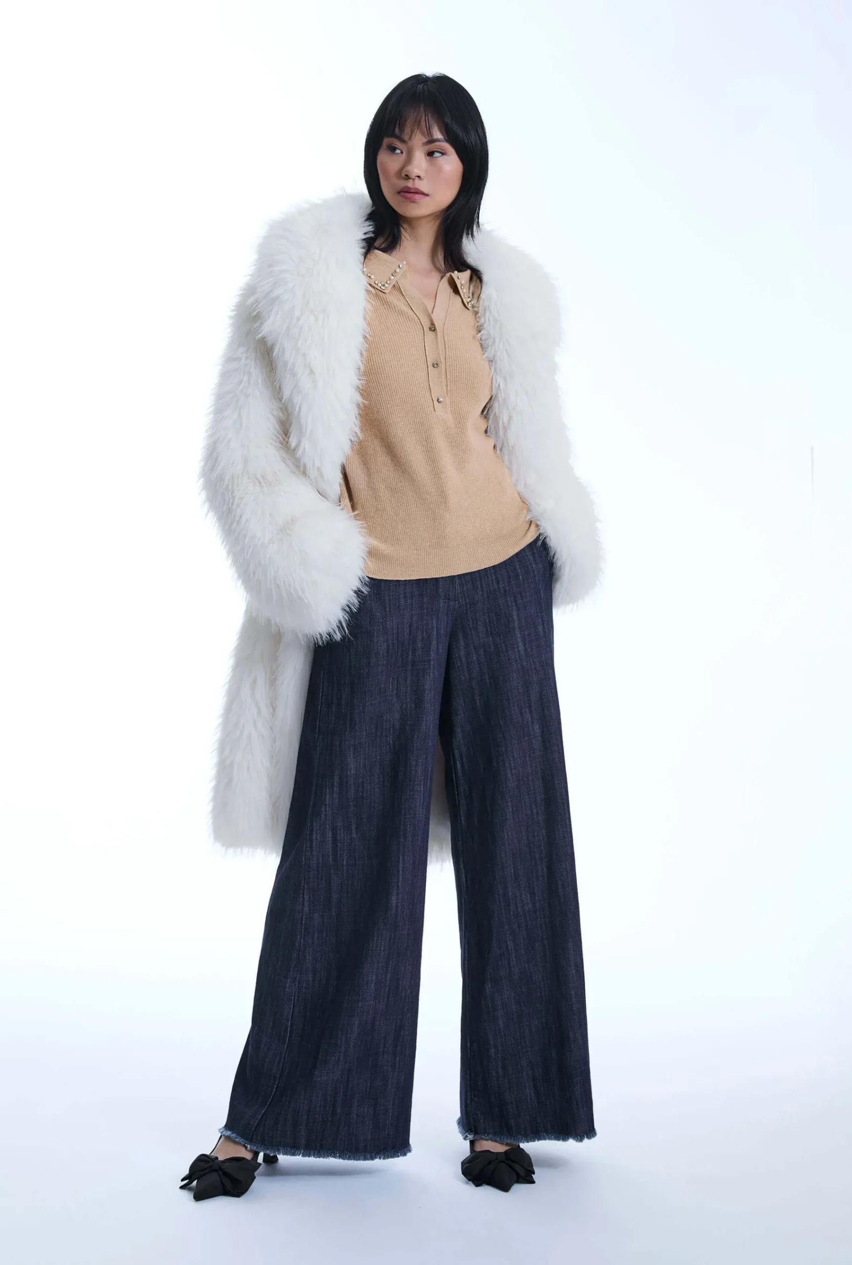 James Lakeland Pearl Camel Jumper