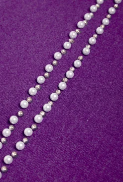 James Lakeland Pearl Purple Scarf