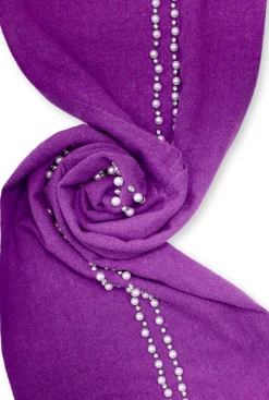 James Lakeland Pearl Purple Scarf