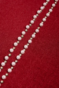James Lakeland Pearl Red Scarf