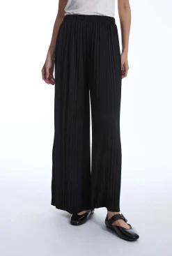 James Lakeland Pleated Black Trousers