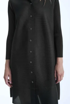 James Lakeland Pleated Charcoal Dress