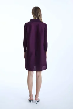 James Lakeland Pleated Purple Dress