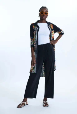 James Lakeland Pleated Wide Leg Trousers