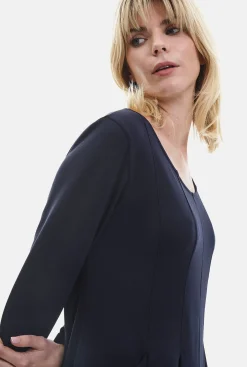 James Lakeland Pocket Midi Dress Navy