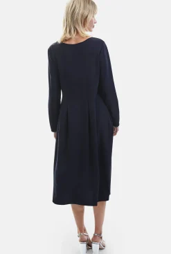 James Lakeland Pocket Midi Dress Navy