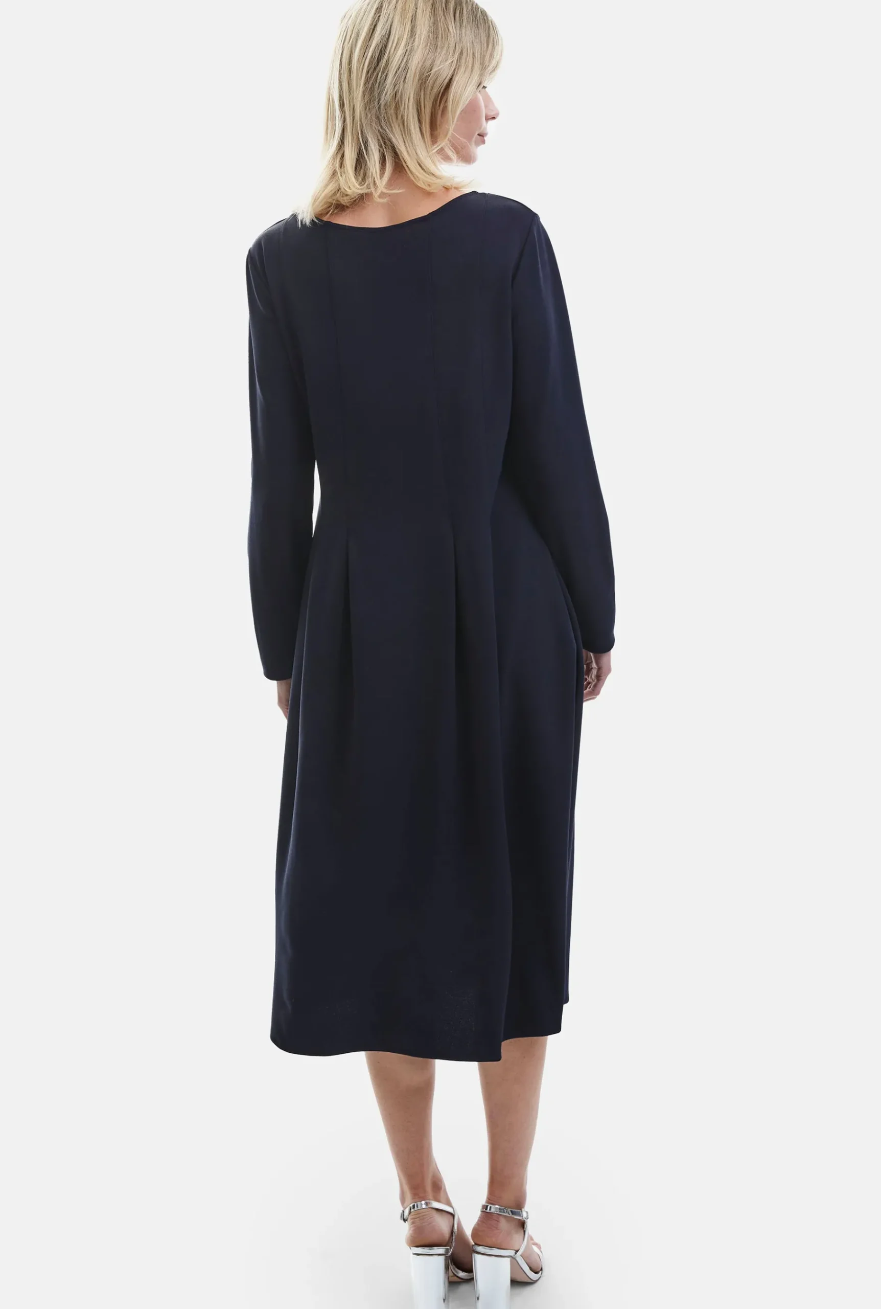 James Lakeland Pocket Midi Dress Navy