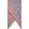 James Lakeland Polka Dot Orange Scarf