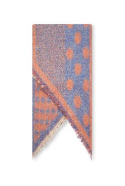 James Lakeland Polka Dot Orange Scarf