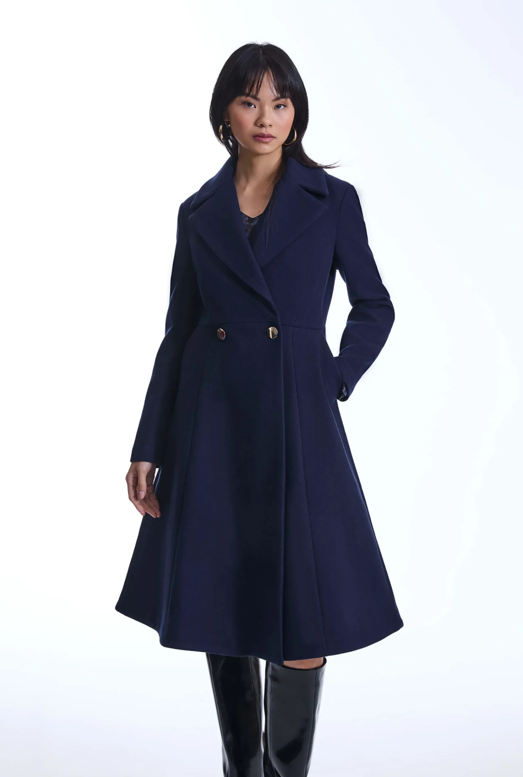 James Lakeland Princess Navy Coat