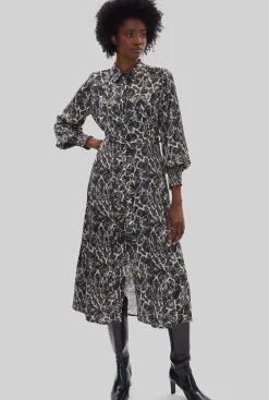 James Lakeland Printed Belted Midi Dress