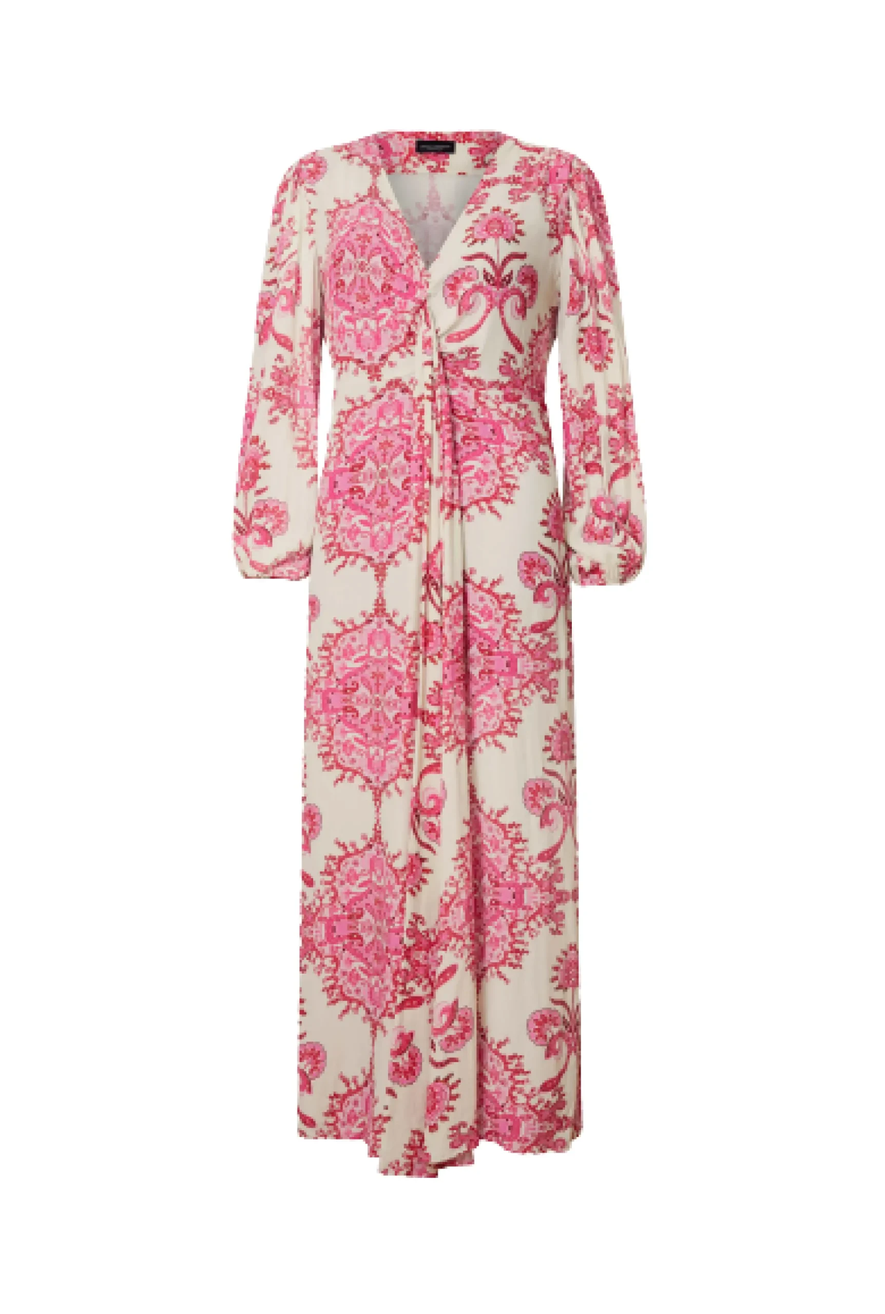 James Lakeland Printed Knot Midi Dress Pink