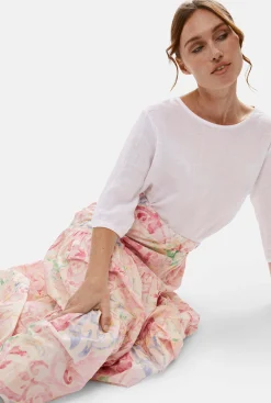 James Lakeland Printed Tiered Midi Skirt