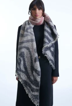 James Lakeland Saltillo Red Scarf