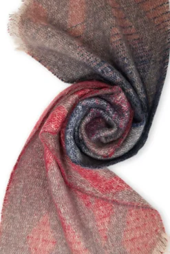 James Lakeland Saltillo Red Scarf