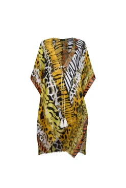 James Lakeland Savage Print Kaftan Yellow