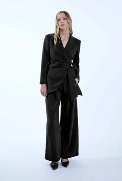 James Lakeland Side Black Sash Blazer
