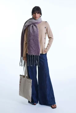 James Lakeland Side Button Taupe Jumper