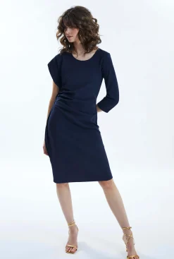 James Lakeland Side Ruched Asymmetrical Dress