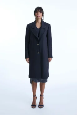 James Lakeland Tailored Navy Coat