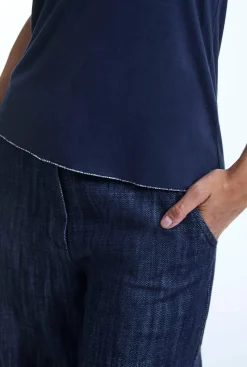 James Lakeland V-neck Denim T-shirt