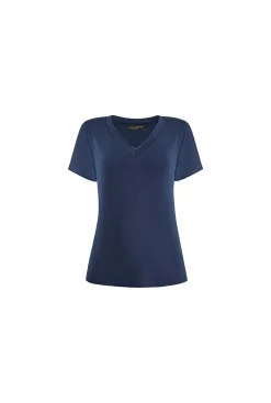James Lakeland V-neck Denim T-shirt