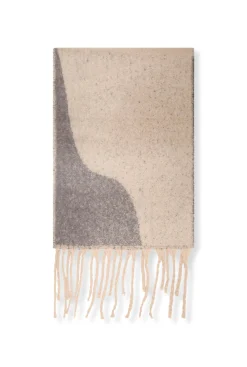 James Lakeland Wave Detail Grey Scarf