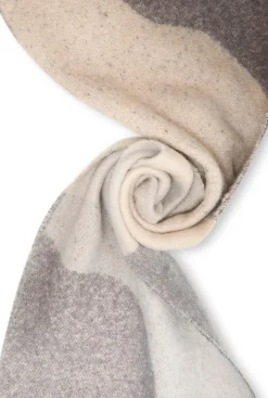 James Lakeland Wave Detail Grey Scarf