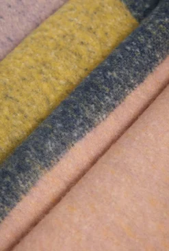 James Lakeland Wave Detail Pink Scarf