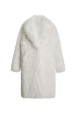 James Lakeland White Faux Fur Coat