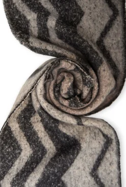 James Lakeland Zig Zag Black Scarf